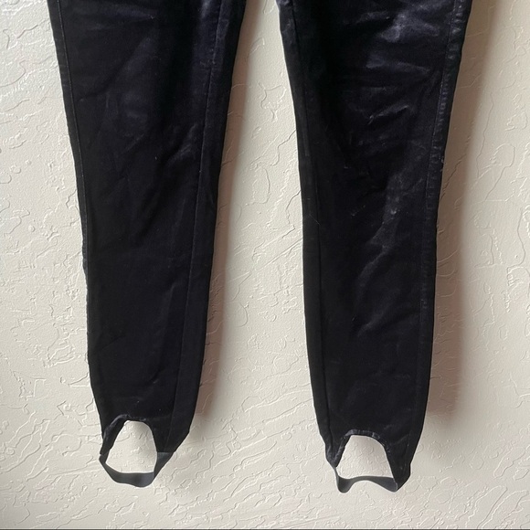 Paige High Rise Velvet Stirrup Jeans - Picture 7 of 11